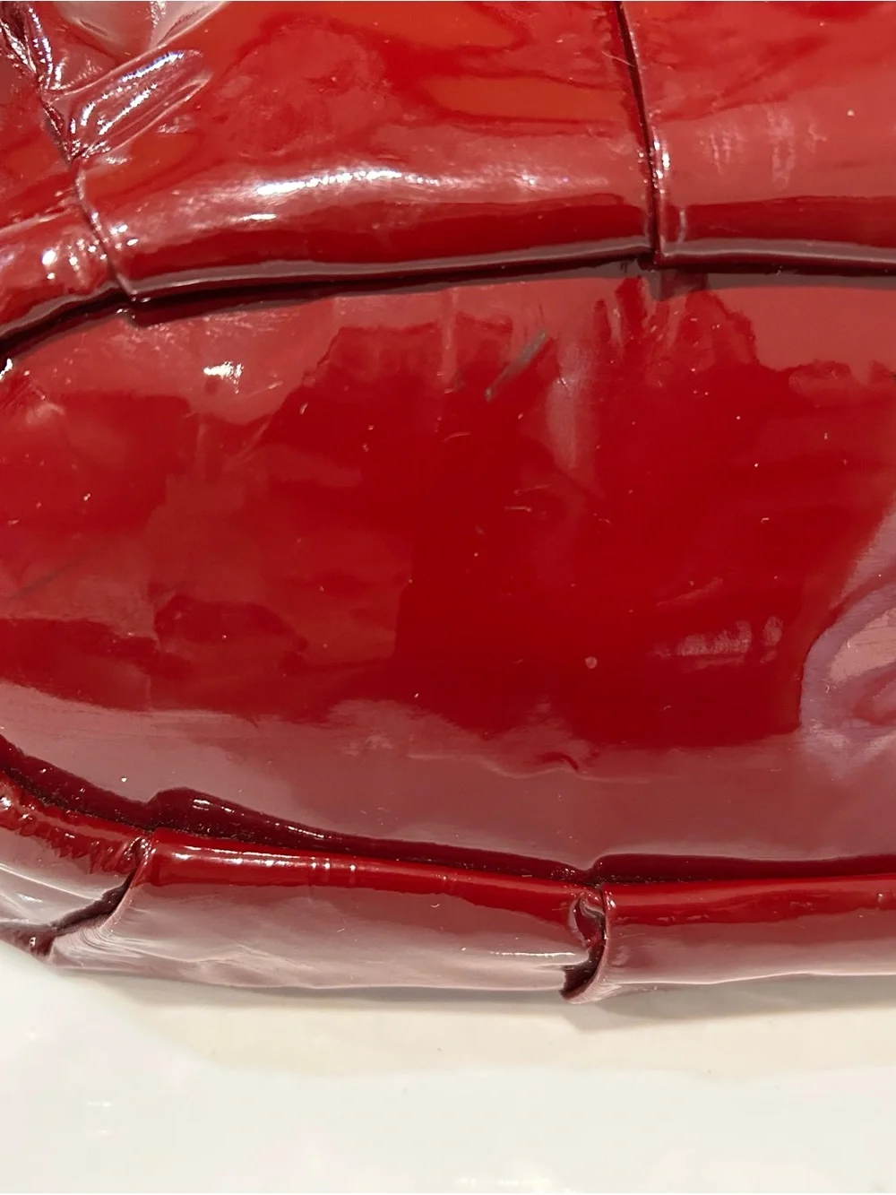 Coach Madison Large Sophia 15915 Crimson Patent Leather Satchel
